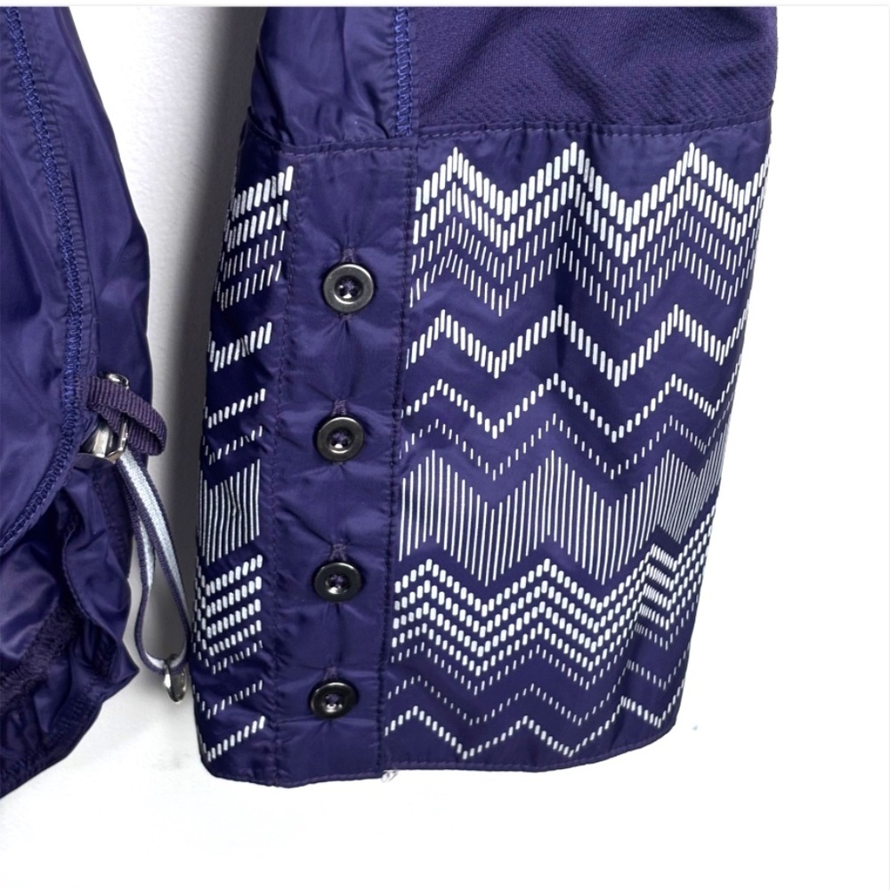 Lululemon Windbreaker 10 Pedal Power Wind Shirt Dense Purple Cycling Travel Zip - Picture 7 of 16